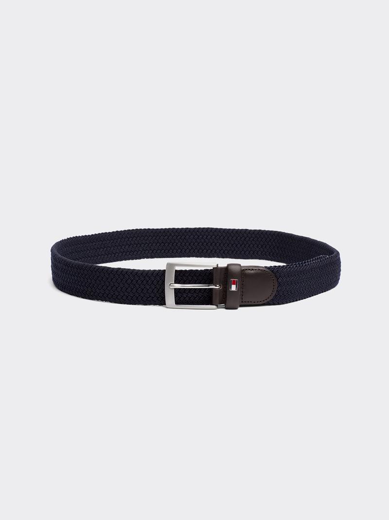 Női Tommy Hilfiger Braided BELTS Sötétkék | HU 1499JPQ